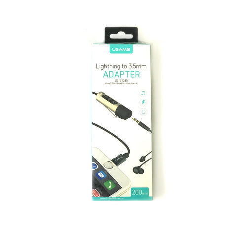 USAMS Lighting to 3.5mm Adapter for Headphones