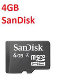 SanDisk 4 GB Class 4 MicroSDHC / CF Flash Memory card (Bluk pack)