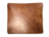 4V Design WLM-BROWN 33x29 Brown Leather Mat