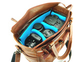 4V Design Fede Large Leather Camera Purse Bag