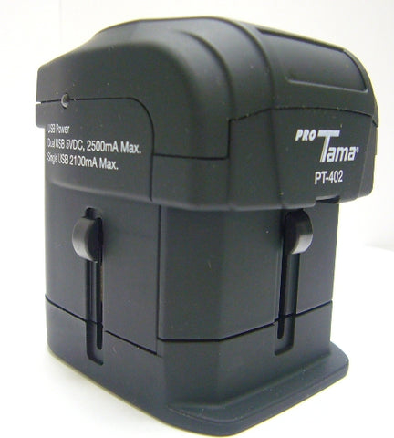 ProTama Universal Travel Plug Adaptor with dual USB Charger