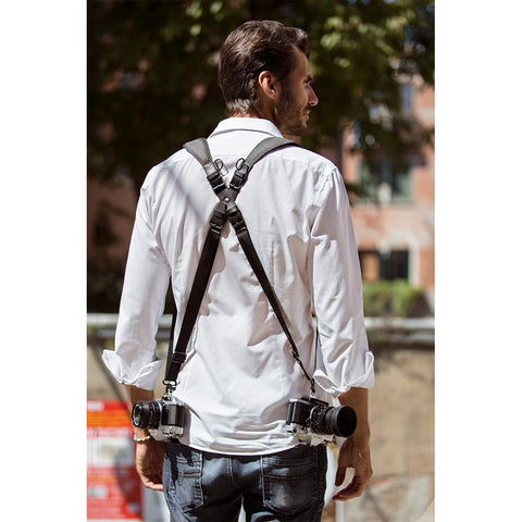 4V Design Versis Twin Kit | Dual Rapid Harness, Double Modular Sling Strap for 2 DSLR Mirrorless Camera Bodies
